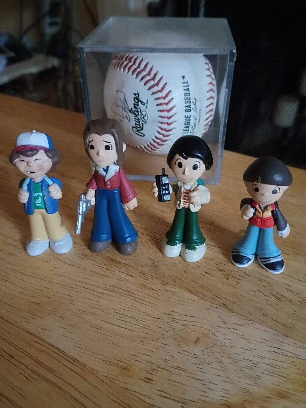 Stranger Things Mini Figures Lot of 4 Peanuts Style - Dustin Nancy Mike Will Col